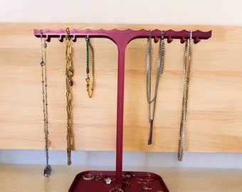 3D necklace and bracelet jewelry organizer, 3D ring and bracelet base, jewelry box - various colors available