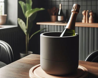 Elegant minimal bottle holder
