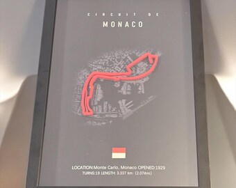 3D Formula 1 Italy Autodromo Nazionale Formula 1 Poster Detailed Height Differences F1 Track - Formula 1 Poster - F1 Passion