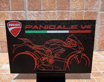 Ducati picture - 3D print - motorcycle enthusiasts - office/home decoration