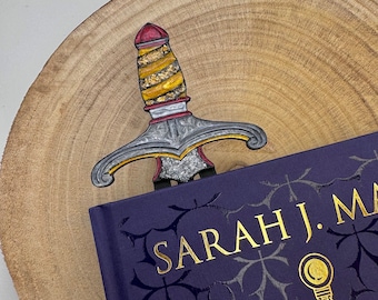 3D Sword bookmark with resin details