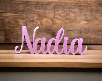 3D Printed Personalized Name – Name Decoration for Home, Bedroom, Wedding or Event – Custom Text 15-42 cm
