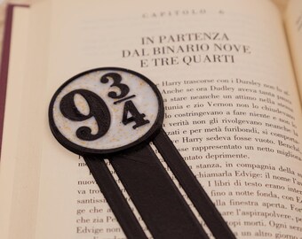 Harry Potter Binary 9-3/4 bookmark with resin filling