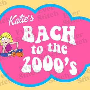 Lizzie McGuire Y2K Bachelorette Personalized Champagne/Wine Label Sticker [Pack of 2 or 5]