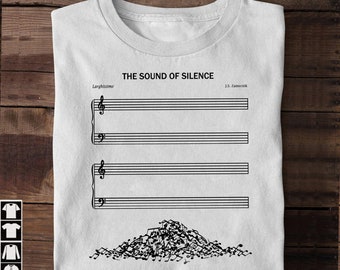 Funny The Sound Of Silence Music Sheet Shirt, Music Lover Sweatshirt, Simon & Garfunkel Fan Hoodie, Musical Tee, Gift For Him, Gift For Her