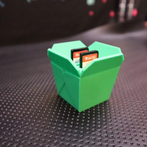 3d Printed Chinese Take Out Box Switch Game Holder | Switch Game Storage | Organizer | Gamer Gifts