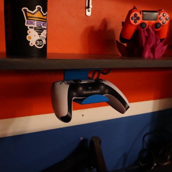 3D Printed | Under Desk Controller or Headset Holder |  Controller Mount | Headset Mount