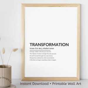 Transformation – Midlife Reinvention Wall Art for Women Writing Their Second Chapter