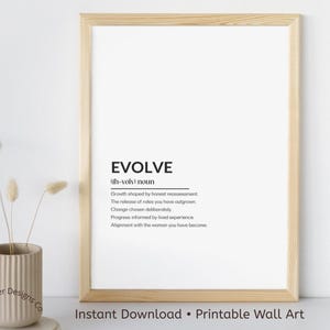 Evolve – Minimalist Wall Art | Midlife Reinvention Decor