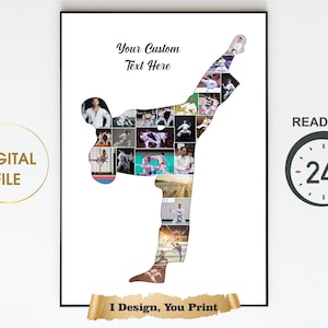 Colagem de fotos personalizada, arte fotográfica personalizada, presente personalizado, presente de mapa personalizado, presente de família personalizado, presentes esportivos personalizados, presentes personalizados da Disney