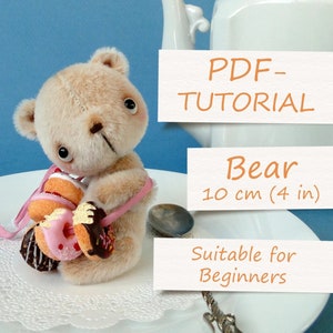 Miniature Teddy Bear Pattern (4&quot;/10cm)