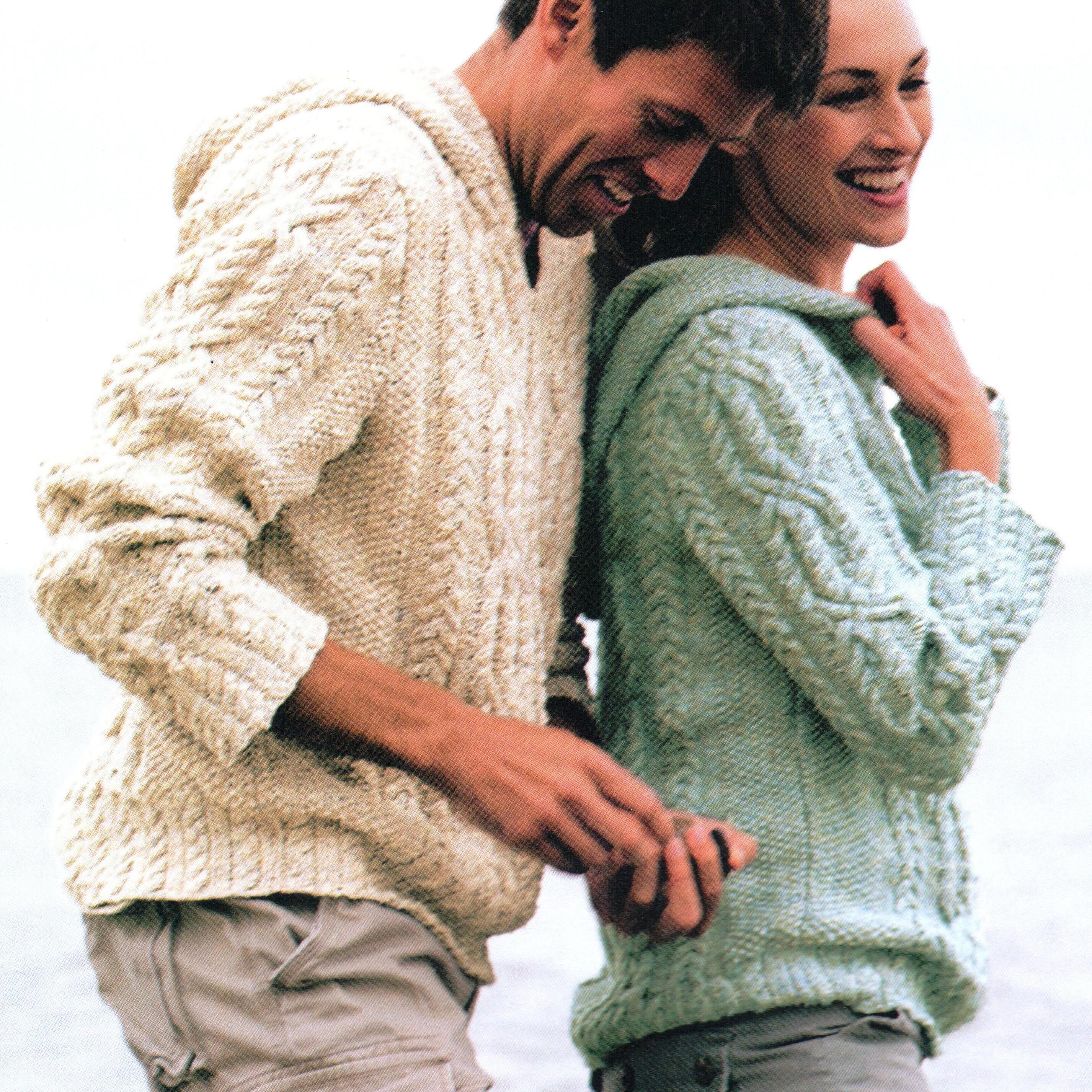 Pull Irlandais L.L. Bean Homme – Vert Olive, Col Rond, Torsades, Taille L – Style Pêcheur Intemporel