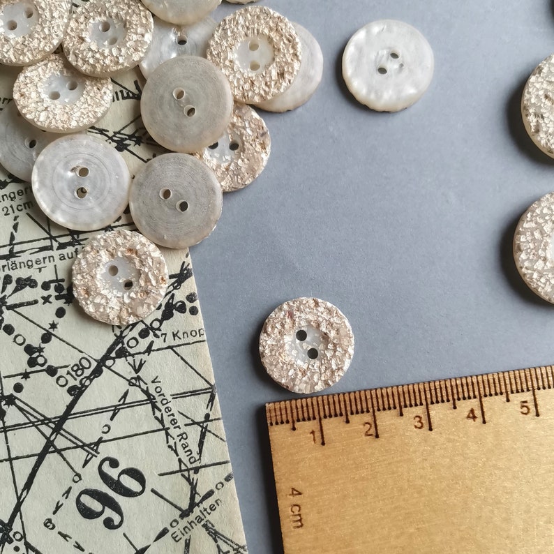 Beige Textured Buttons 23mm 18mm Two Hole Buttons for Coat Jacket ...