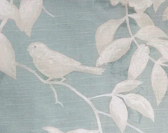 Laura Ashley Blue Birds Fabric 1.5 Meters Upholstery Fabric Drapery Fabric Cotton Interior