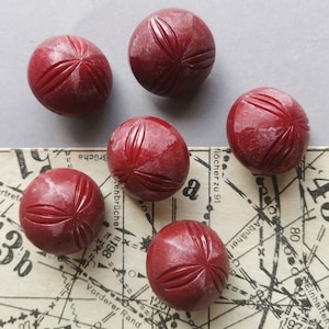 6 pcs vintage boutons tige rouge 22 mm 7/8 boutons manteau boutons veste trench gros boutons pour boutons rétro tricotés main image 7