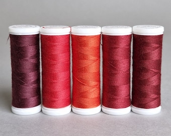 Red Sewing Thread 200m 218 yards High Quality Polyester Thread Ariadna Talia 120