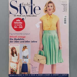 Fashion Style Sewing Patterns Magazine 4/2016 Instructions Cutting Sheets Deutsch