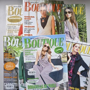 BOUTIQUE Schnittmuster Heft 2011 2012 Anleitung Schnittbögen Italienisch Mode Magazin Frauen Kinder Baby