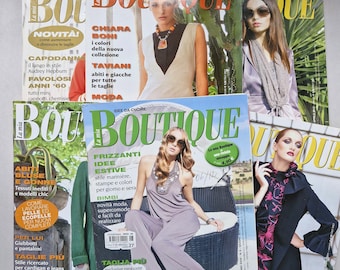 Revista BOUTIQUE Patrones de Costura 2011 2012 Instrucciones Hojas de Corte Revista de Moda Italiana Mujer Niños Bebé