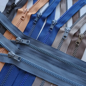Open Ended Zipper 50-65cm Divisible Zipper Plastic Separating Chunky Zipper for Coat Jacket Molded Zipper #5