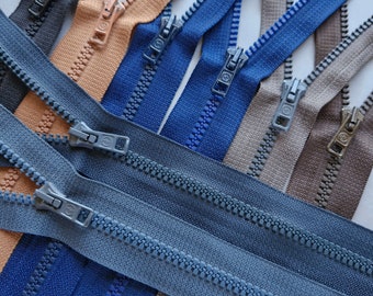 Open Ended Zipper 50-65cm Divisible Zipper Plastic Separating Chunky Zipper for Coat Jacket Molded Zipper #5