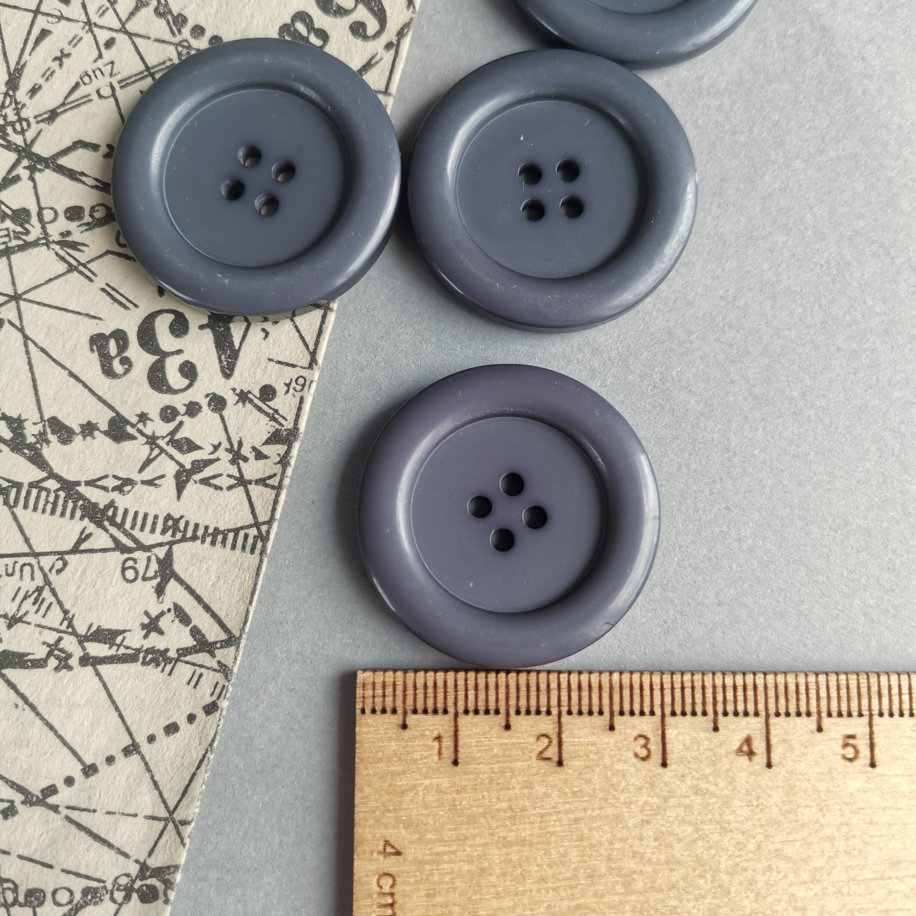 30 Bottoni Piatti In Metallo Dorato 20 Mm - Lega Di Zinco Per Cucito E Fai Da Te - 4