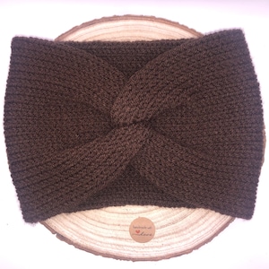 Soft & Cosy Knitted Headband Ear-Warmer. Perfect for Winter.Great Christmas Stocking Filler Gift For Women, Teen, Children.Colour: Chocolate