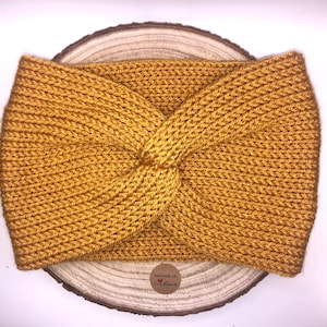 Soft & Cosy Knitted Headband Ear-Warmer. Perfect for Winter.Great Christmas Stocking Filler Gift For Women, Teen, Children.Colour: Sunflower