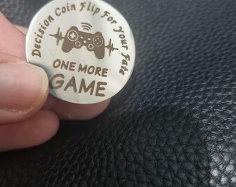 Play or Sleep Stainless Steel Decision Coin
