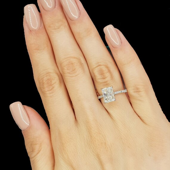8x6 radiant deals moissanite