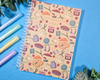 Cottagecore Vibes, album di adesivi riutilizzabili, collezione di cancelleria, quaderno di adesivi carini, album da collezione, planner adesivi