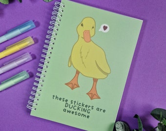 再利用可能なステッカーブック | Duckling Waddles | ステッカーコレクション | ステッカー収納