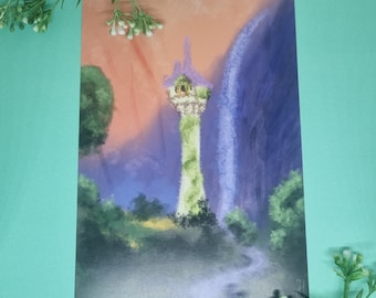 Fairy Watchtower | Art Print | Fantasy | Cottagecore