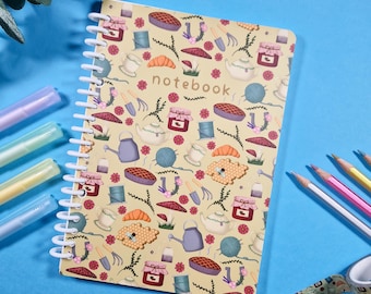 Cottagecore Vibes Notebook Cute Bullet Journal Sketchbook Unique Feature Stationery Planner Spiral Notebook