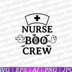 Boo Boo Crew Lustige Krankenschwester Svg, Halloween Svg, Kürbis Svg, Halloween Vektor, SarkastischeSvg, Lustiges Svg, Haloween Silhouette, lnstant Download