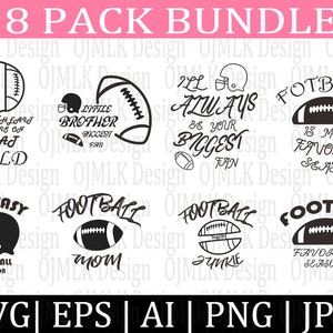 8 Pack Football Svg Bundle,Football Mom SVG Bundle,Football Shirt SVG,Football Life Svg,Football Svg Designs,Football Day,Instant Download
