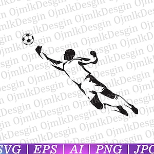 Soccer Goalkeeper Player Svg,Soccer Goalie clipart,Sports Svg,Soccer Clipart, Soccer Graphics, Soccer Player Digital Files,Instant Download
