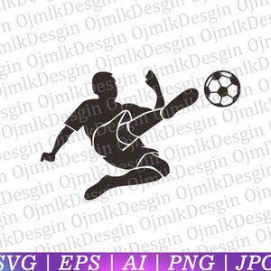 Jogador de futebol Svg, Futebol Svg, Clipart de futebol, Esportes Svg, Clipart de futebol, Gráficos de futebol, Arquivos digitais de jogador de futebol, Download instantâneo