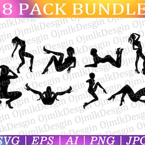 Sexy Frauen Svg Bundle, Ladies Body Svg, Sex Silhouette Svg, Erotik Frau Svg, Booty Svg, Sexy Lady Svg, Sexy Svg, Sofort Download