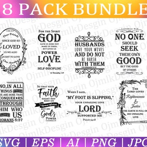 Christian Bundle SVG, Bible Quotes Svg Bundle, Motivational Quotes Svg Bundle, Bible Verse Bundle, Self Love Svg Bundle,Instant Download