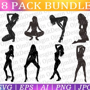 Sexy Damen Svg Bundle, Damen Body Svg, Sex Silhouette Svg, erotische Frau Svg, Booty Svg, Sexy Lady Svg, Sexy Girls, Sofortiger Download
