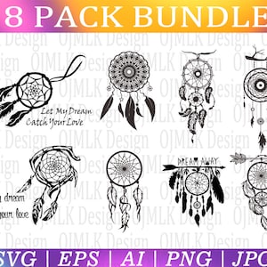 Dreamcatcher SVG, Split Monogram Dreamcatcher SVG, Dreamcatcher Clipart, Feathers SVG, Boho SVG, Native American SVG, Natychmiastowe pobieranie