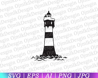 Lighthouse Svg, Vector Nautical Clipart, Light House Png,Cut Files For Silhouette,Nautical Lighthouse Svg,Sea Svg,Ocean Svg,Instant Download