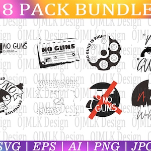 No Guns SVG, Gun Ban Svg, Safe with You Svg, No Guns Protect Everyone Love Peace,  No Guns T-Shirt, No Guns Sign, Instant Download