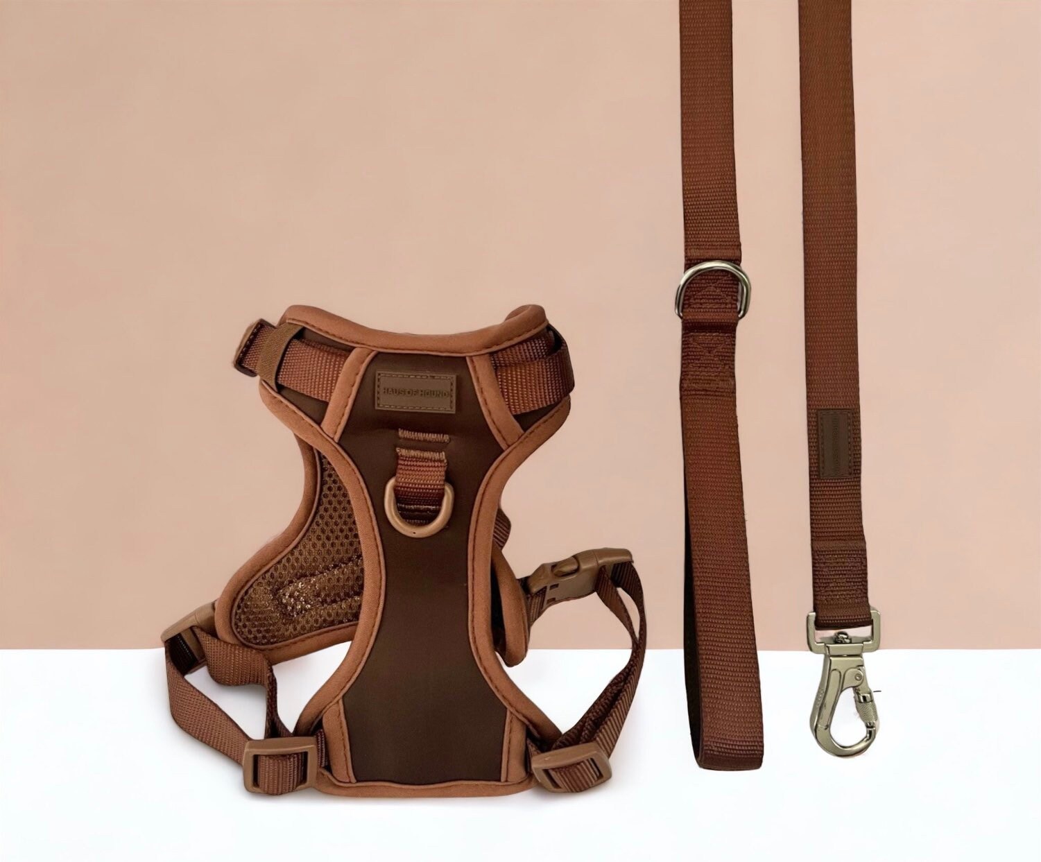 Beige Harness - Leather harness for your dog