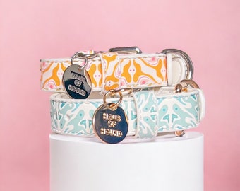 Vegan Leather Dog Collar | Designer Puppy Collar, XS-L