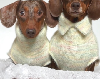 Pastel Dog Fleece Jumper | Cosy Dog Coat