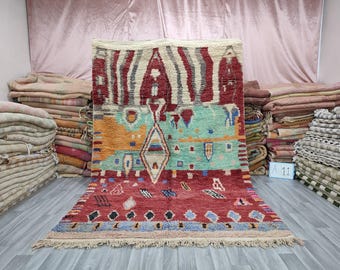 Atlas Mountains Handmade Rug – Moroccan Wool Vintage Home Decor