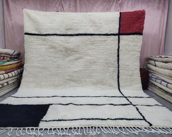 Custom Fabulous Boujad Rug,Moroccan Berber rug, Modern Rug, Living Room Rug Handwoven Rug,Tribal Area Rug,Bohemian rug