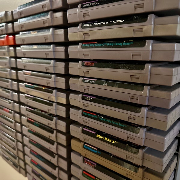 Super Nintendo Cartridge Wall Mount